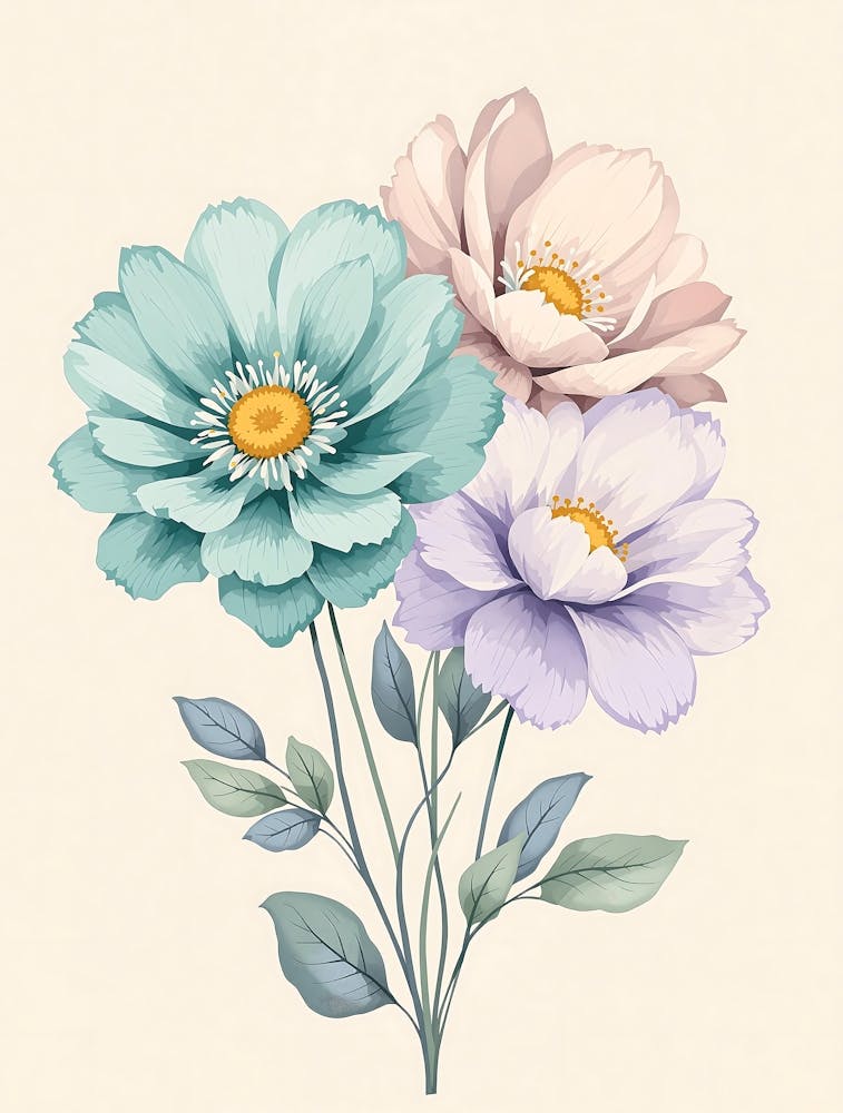 Nature-Inspired Minimalist Florals in Warm Tones