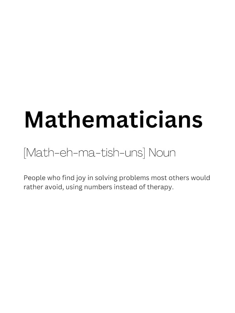 Mathematicians Definition Meaning 1
