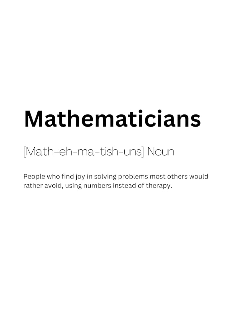 Mathematicians Definition Meaning 1