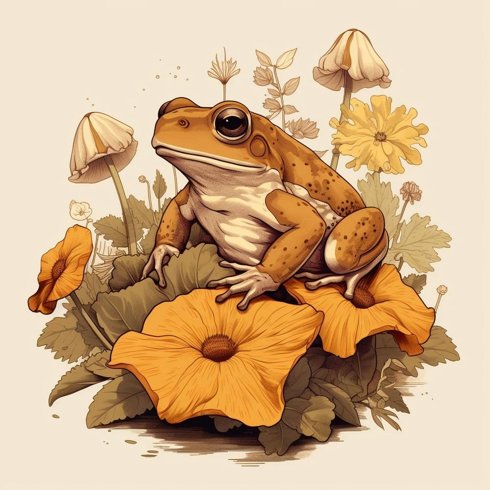 Fall Foliage Toad 2