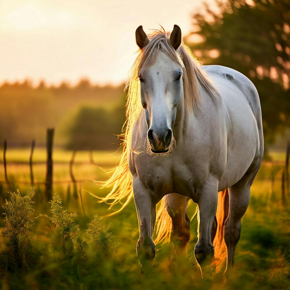 Grass Mane Head Graze Equestrian Pasture Elegant Sun Beauty Horse Standing Rural Green (11)