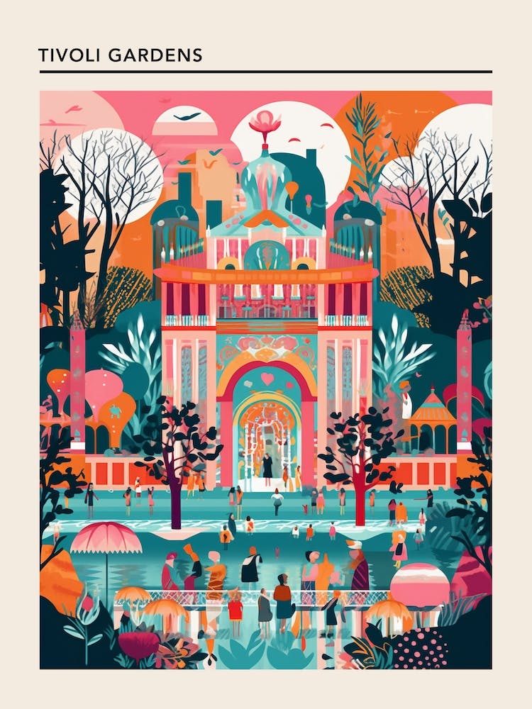 Tivoli Gardens Copenhagen Denmark 2