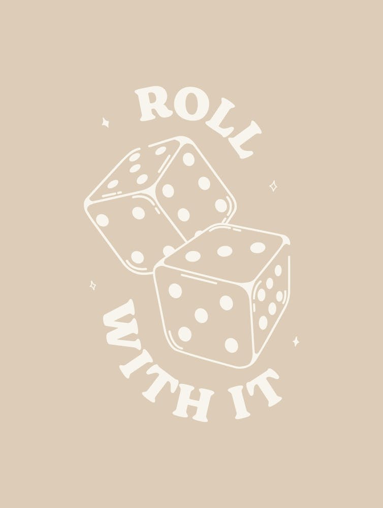 Dice Roll With It Beige