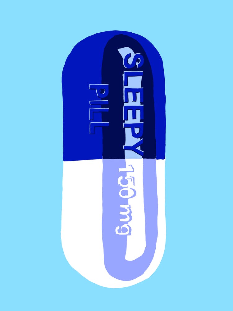 Sleepy Pill Blue 1