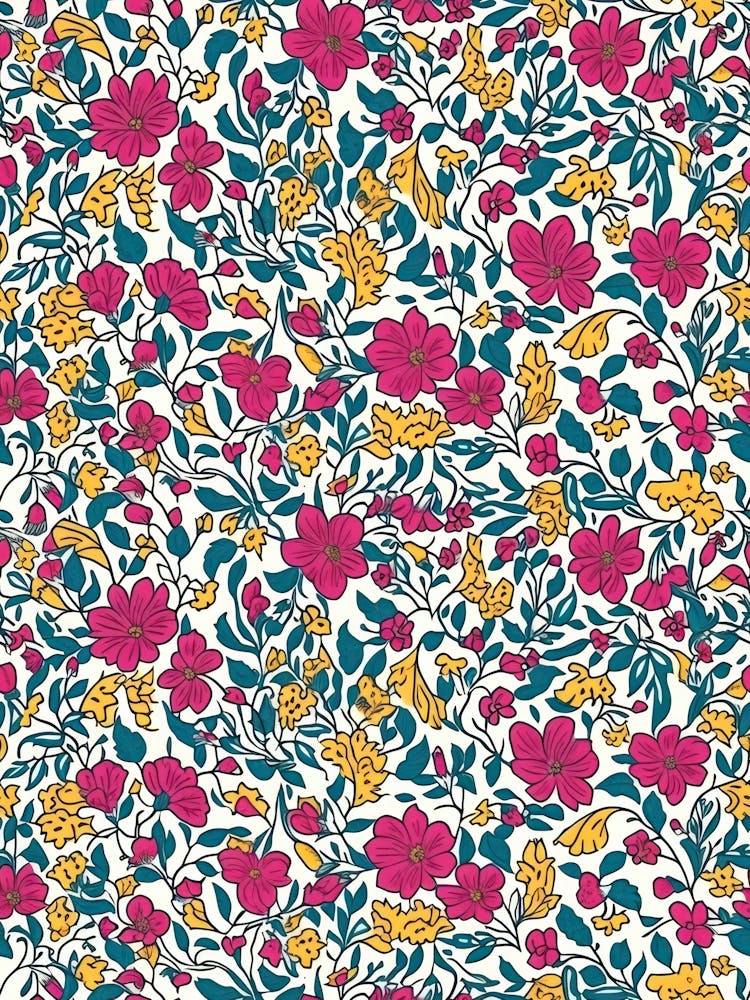 Floral Charm London Fabrics Floral Pattern 2