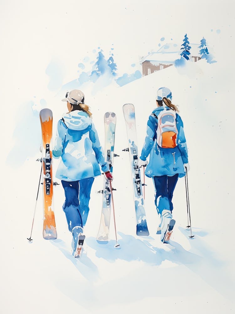 Gstaad   Switzerland, Ski Resort Illustration 0