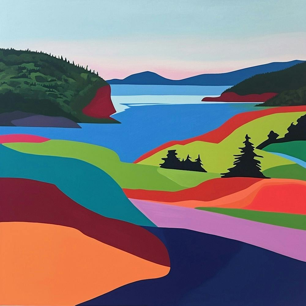 Colourful Abstract Acadia National Park Usa 7