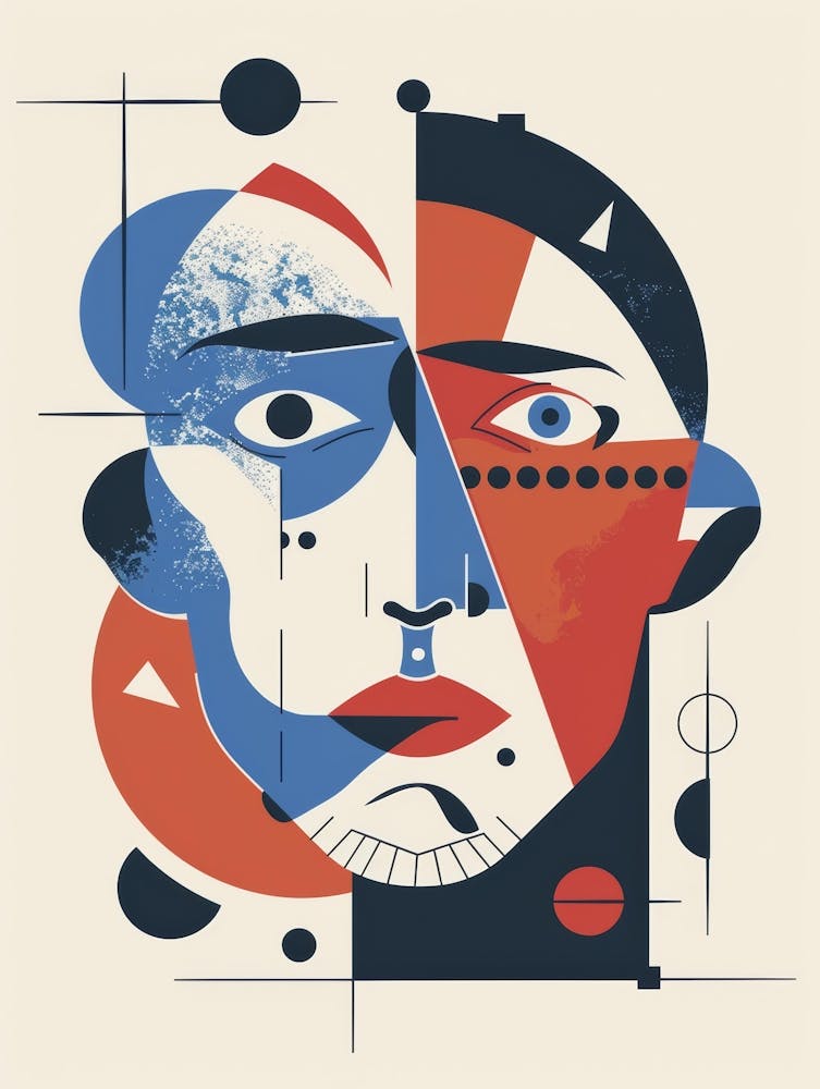 Abstract Man'S Face