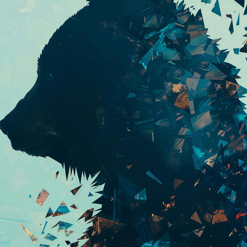 Abstract Portrait Of A Bear