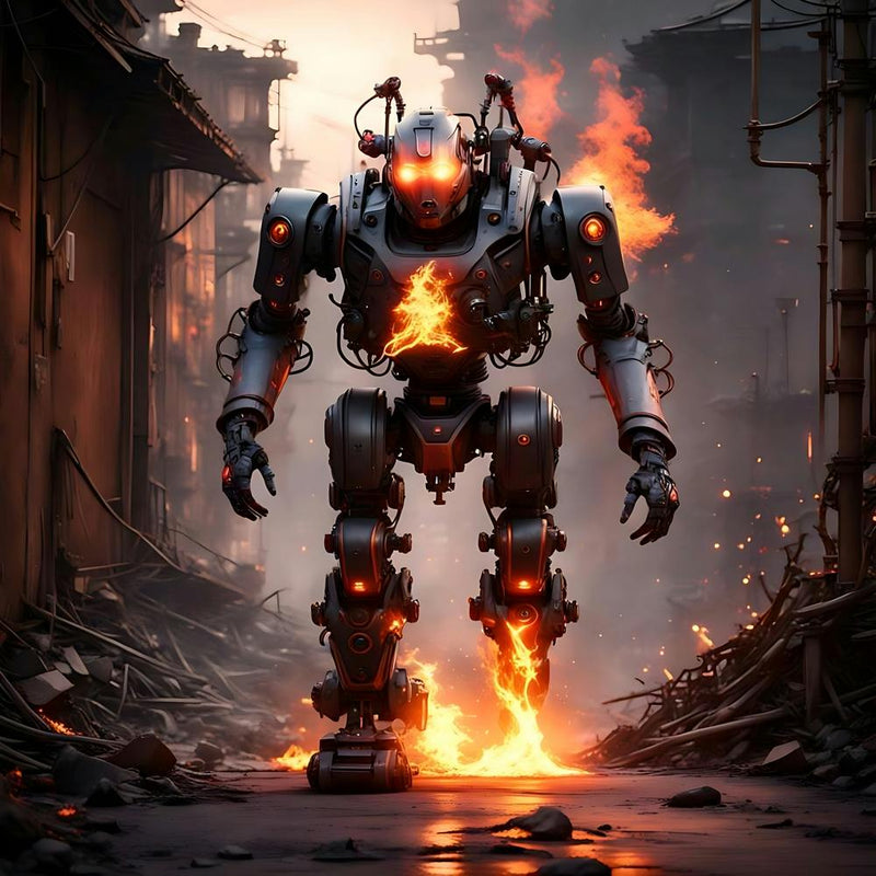 Robot On Fire