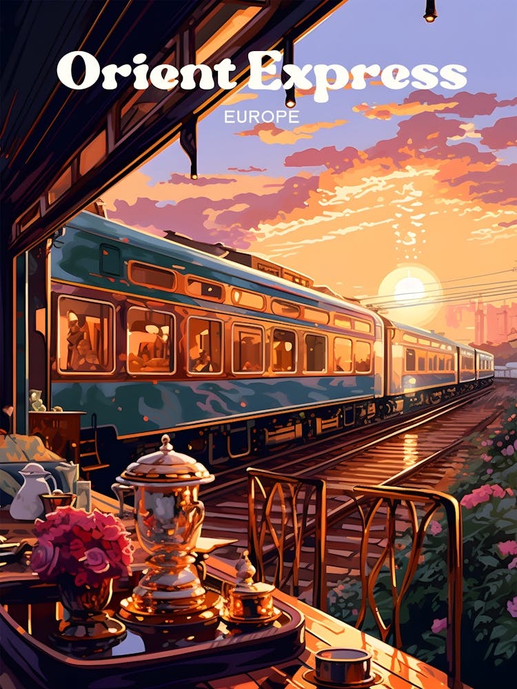 Orient Express Europe 1 Travel Poster 3 4 Resize
