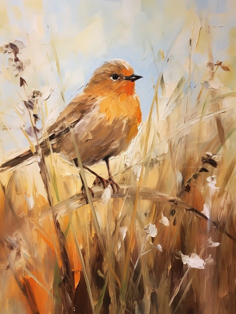 Bird Painting Robin 2