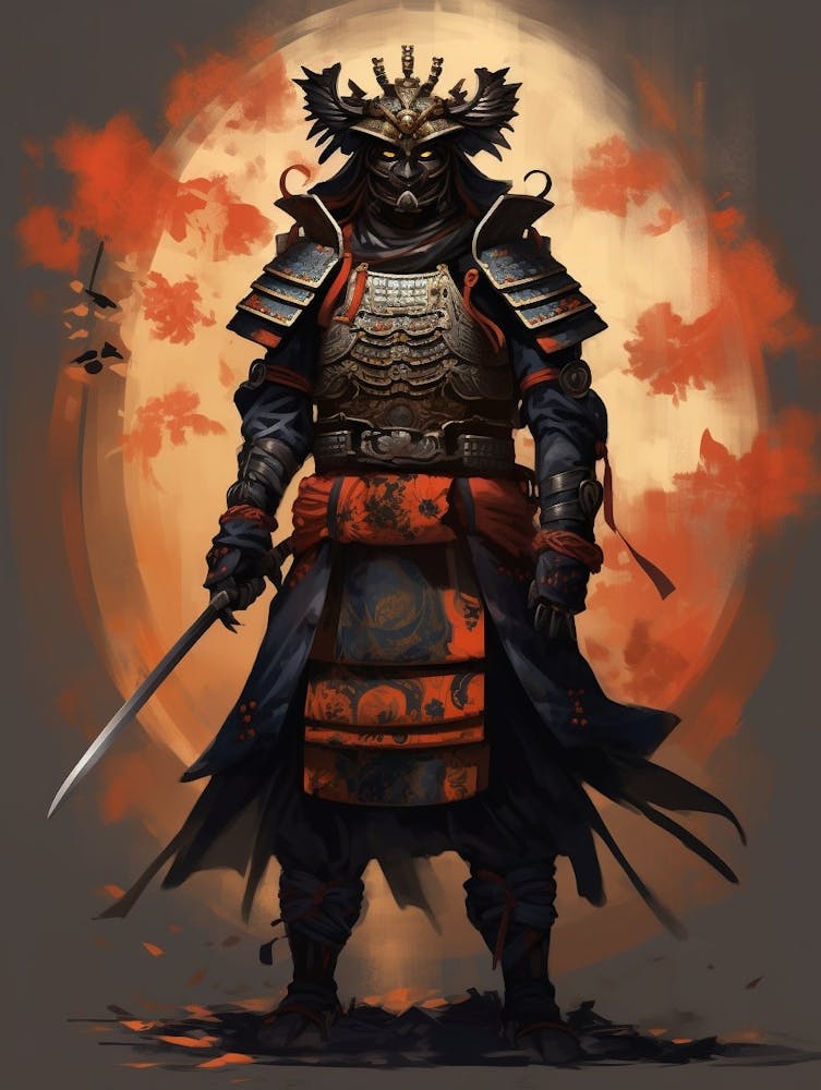 Japanese Samurai Illustration 8