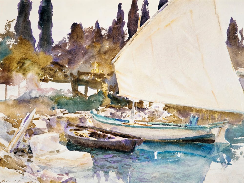 Boats (1913), John Singer Sargent