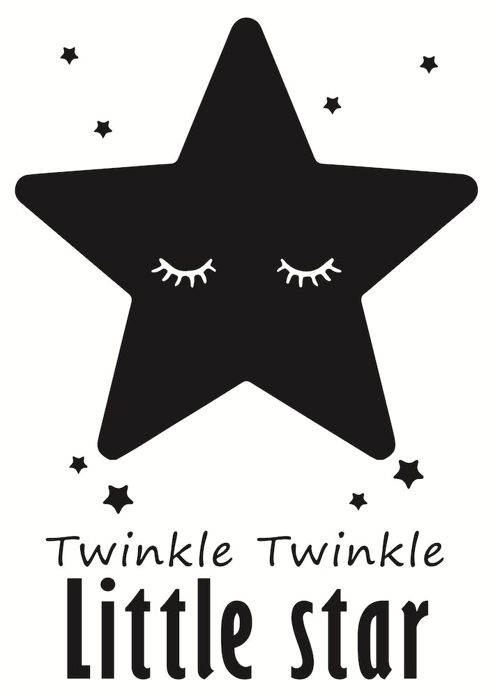 Twinkle Little Star Black