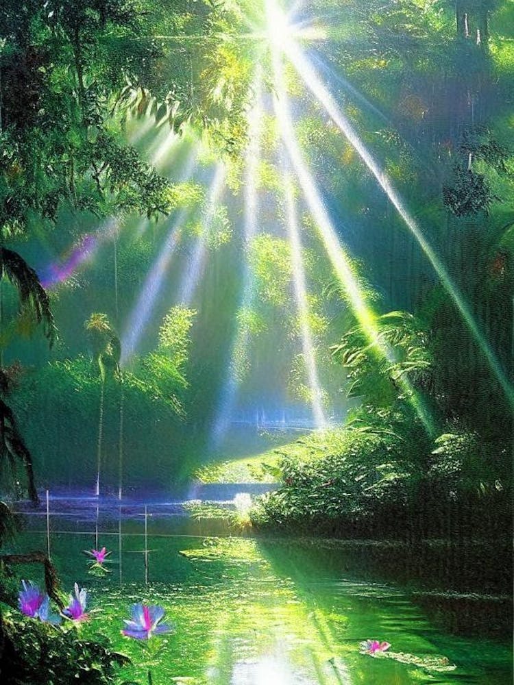 Royal Botanic Gardens, Kandy, Sri Lanka Classic Painting