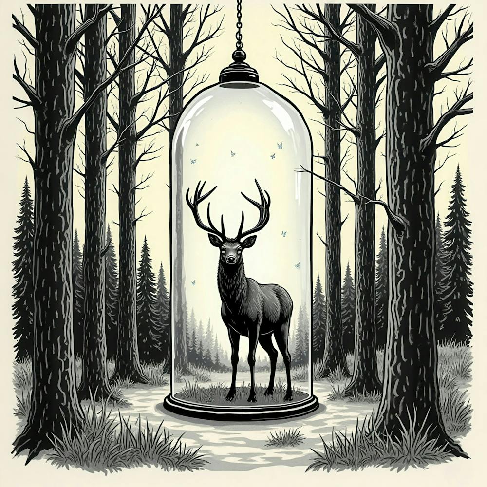 Deer In A Glass Jar 1