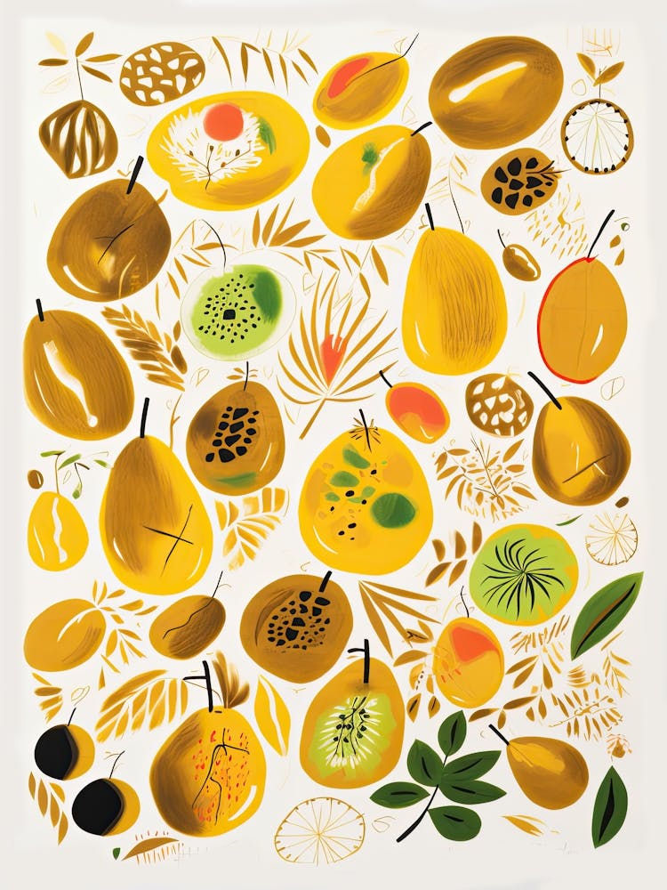 Kiwi Fruit Drawing 2