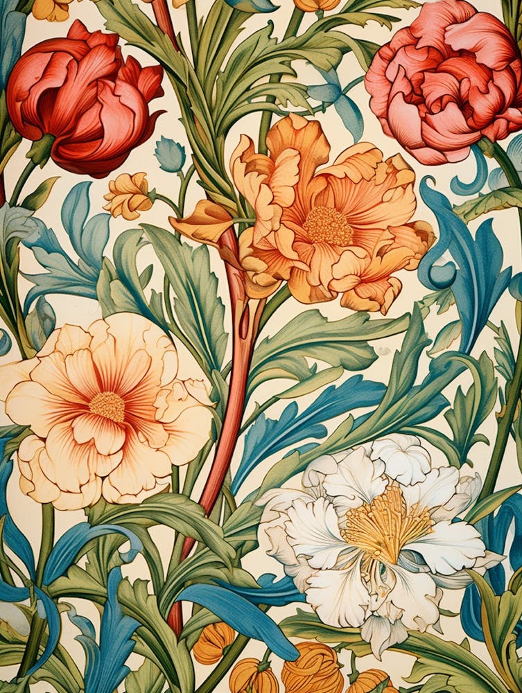 William Morris Tulips