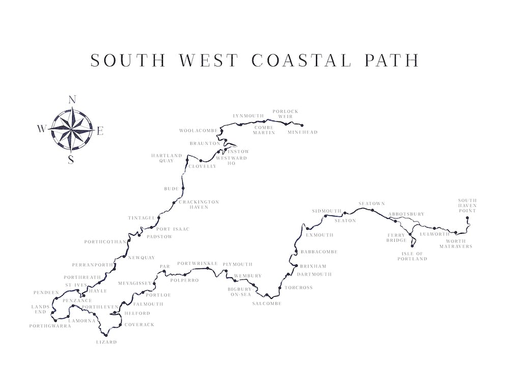 South West Coastal Path Cornwall