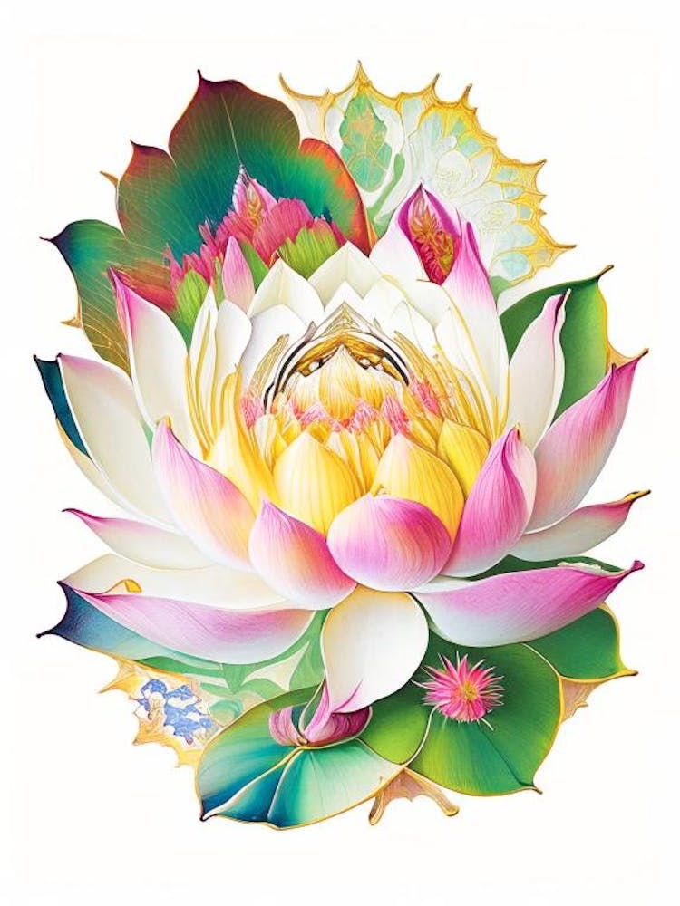 Sacred Lotus Decoupage 4