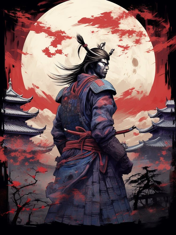 Japanese Samurai Illustration 18