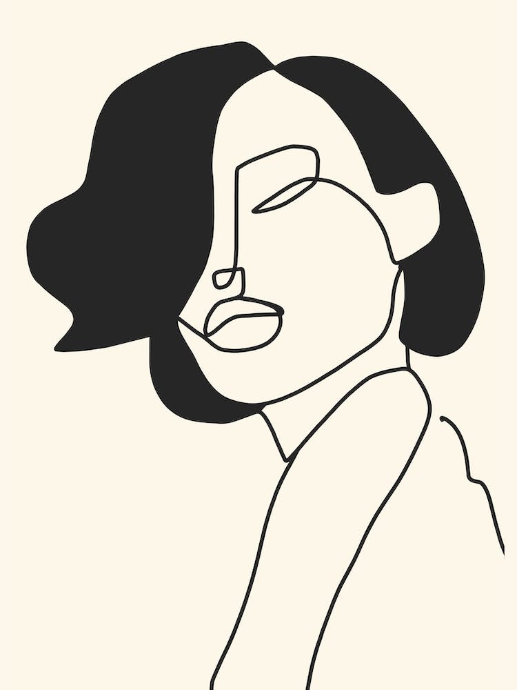 Drawing Female Face Portrait II