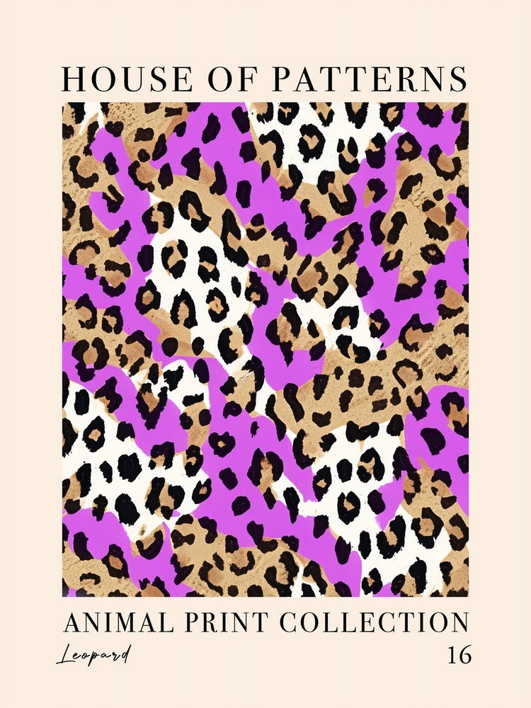 House Of Patterns Leopard Animal Print Pattern 1