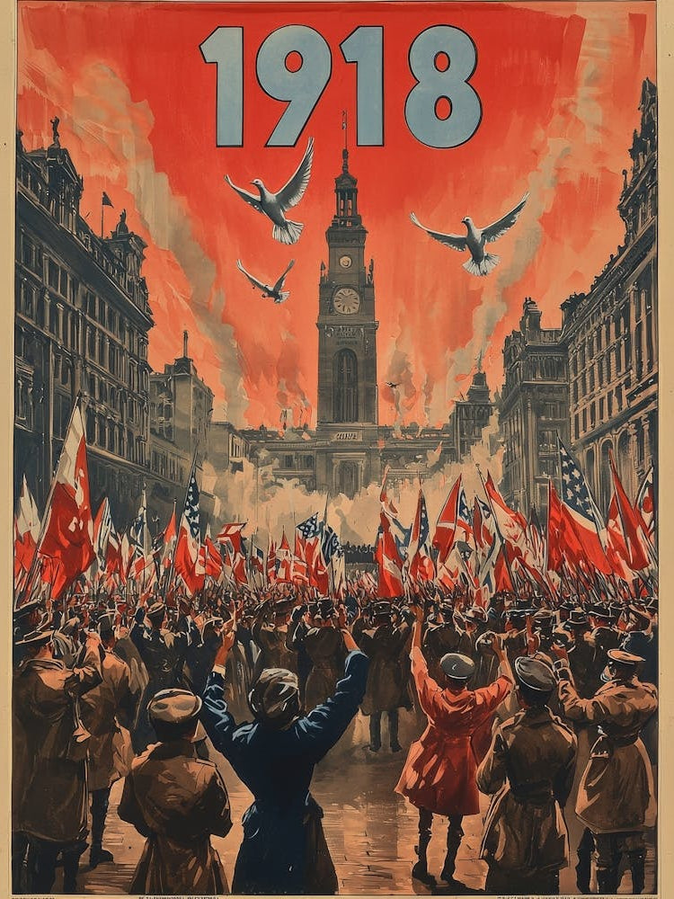 Aihrgdesign A Vintage Poster Celebrating The End Of World War D34436bb 0ef3 438f A697 Fe2f11c009ef 0