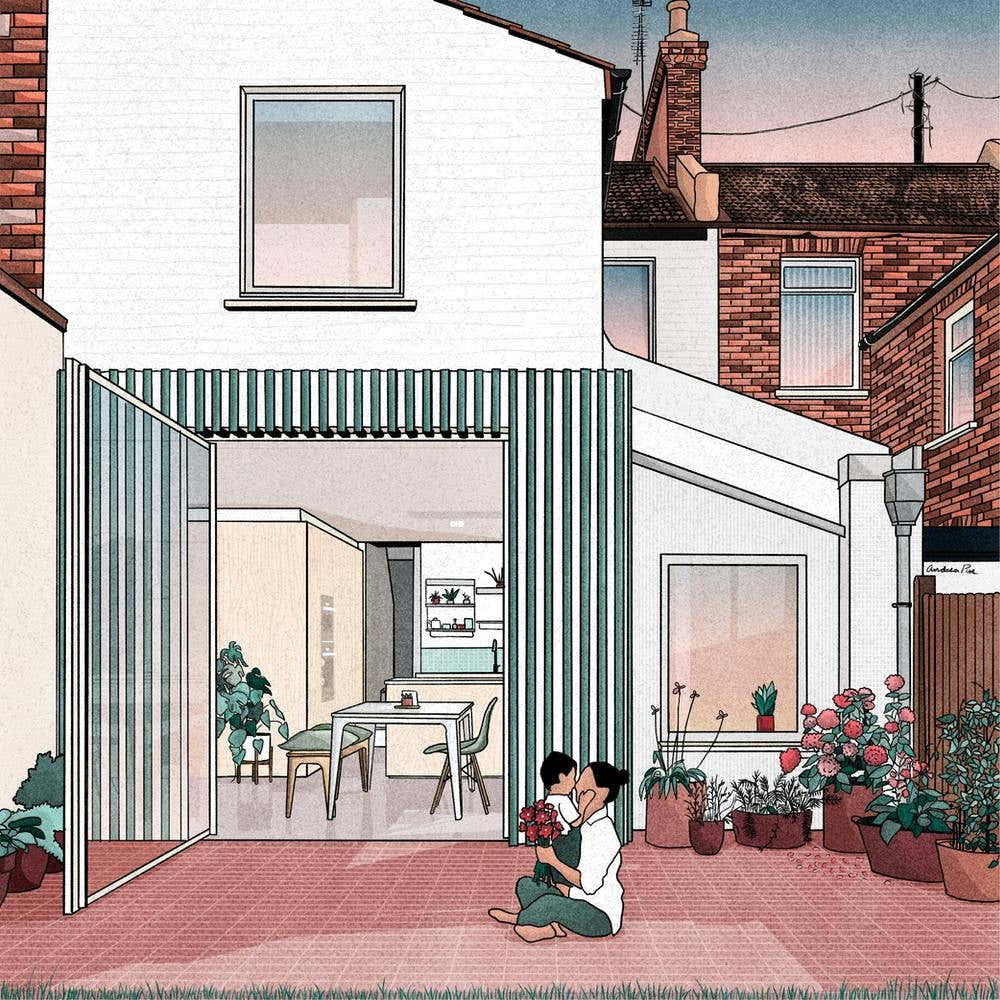 Illustration of a House in London