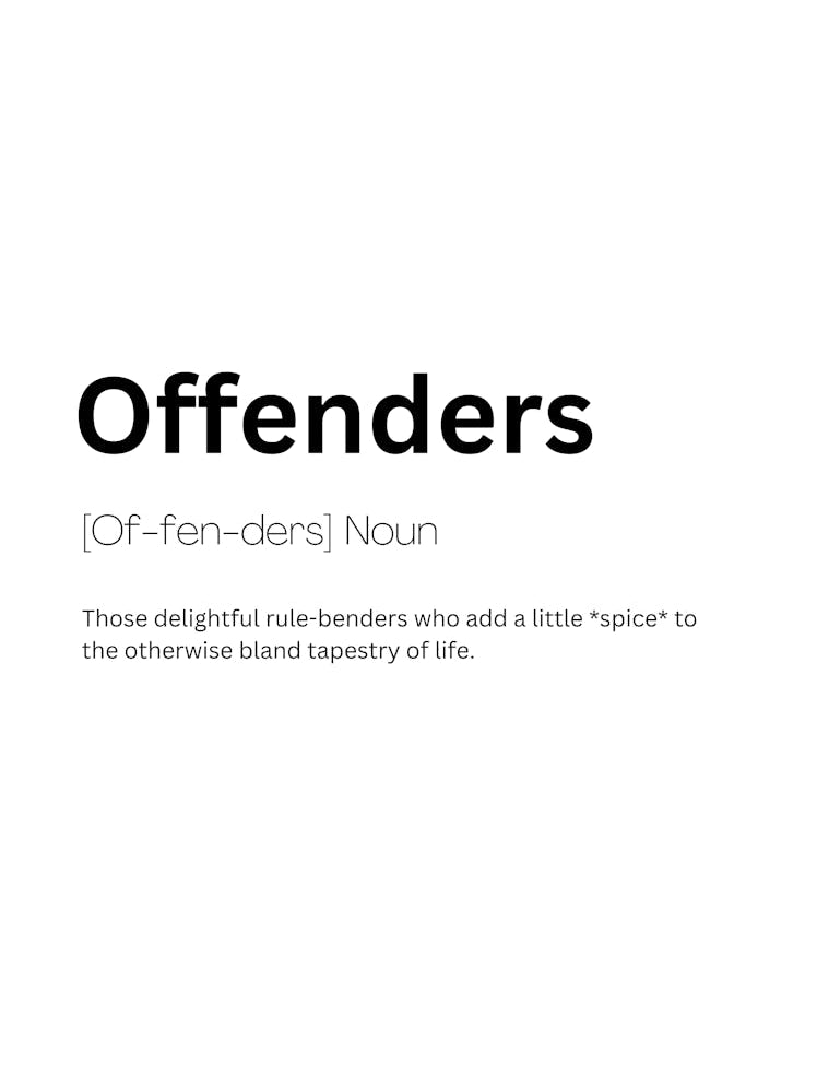 Offenders Definition Meaning