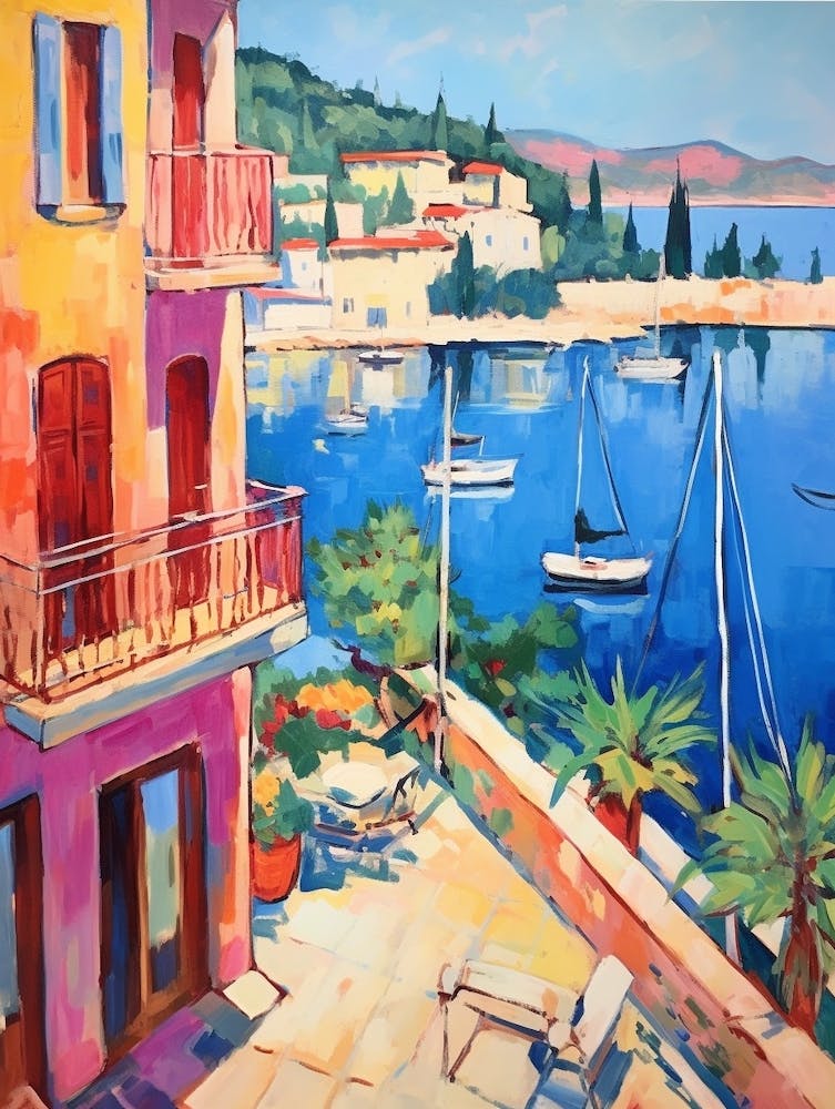 Kusadasi Turkey 2 Fauvist Painting