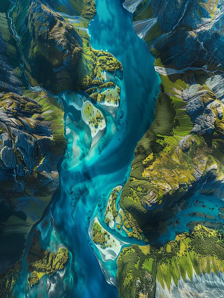 Aerial View Of New Zealand
