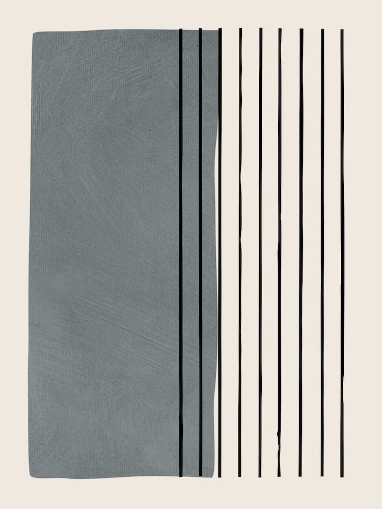 Minimalist Gray And Black Vertical Lines