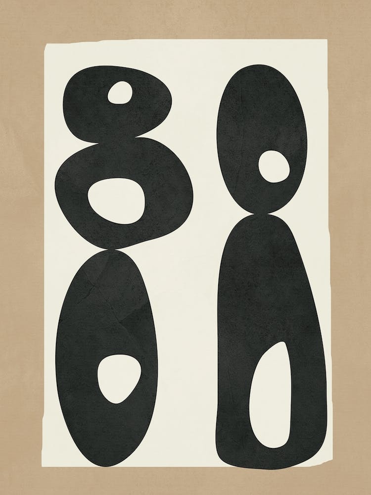 Black & White Mid Century Modern Art 2