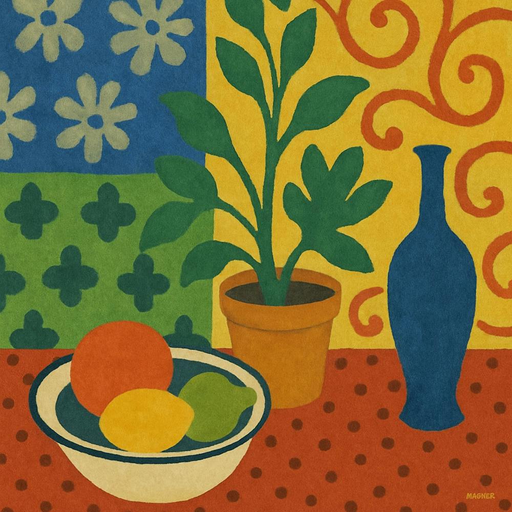Modernist Still life with Fruit 1