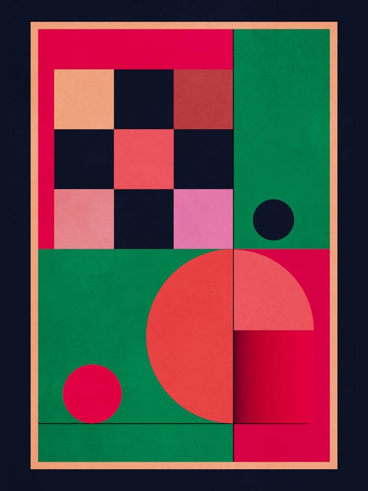 Farbenfrohe geometrische Abstraktion 2