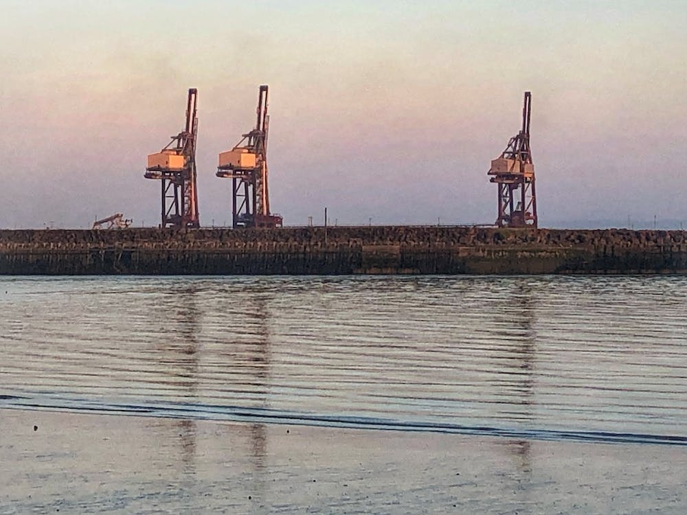 Cranes At Dusk Port Talbot