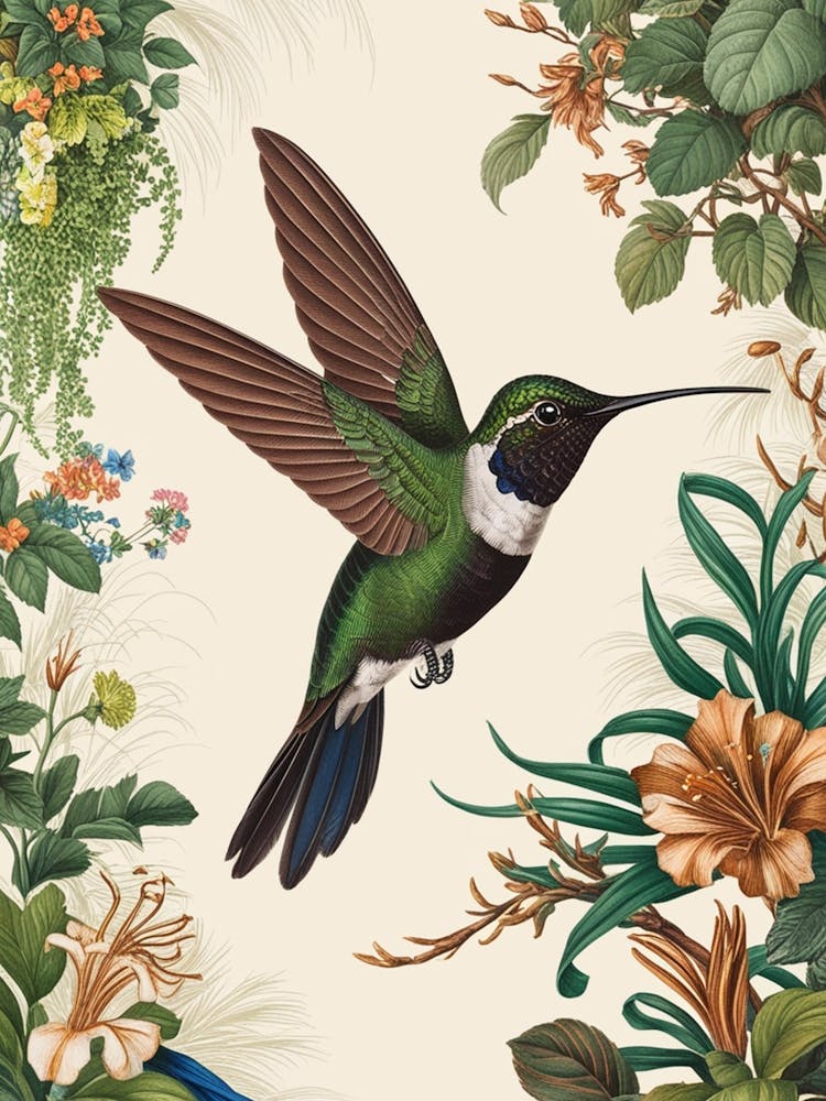 Hummingbird botanical flower beauty 13