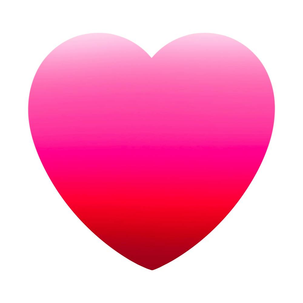 Pink and Red Ombre Heart