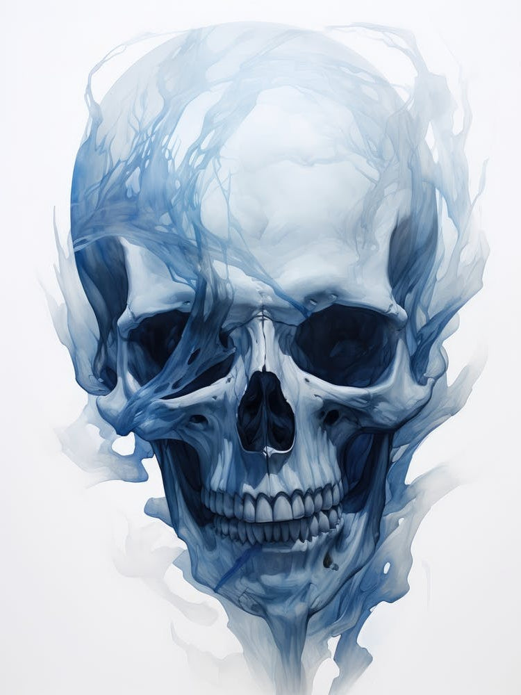 Blue Skull 1