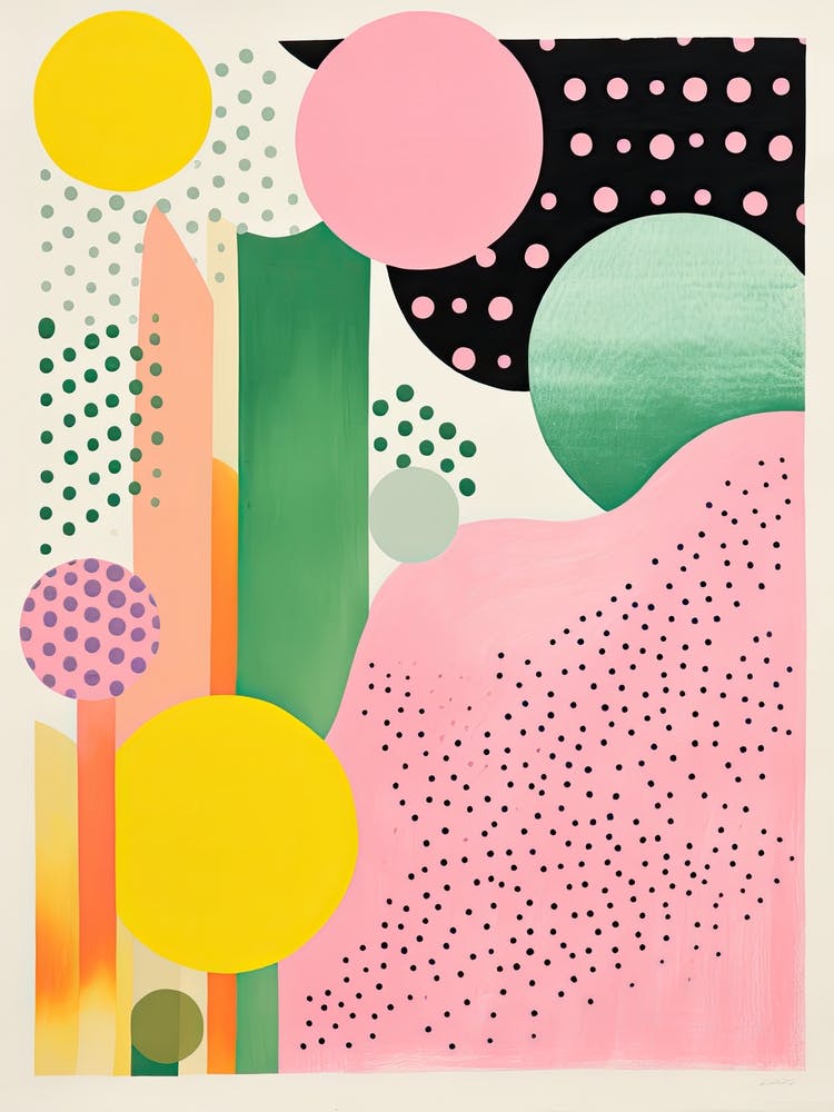 Abstract Landscape Risograph Style 8