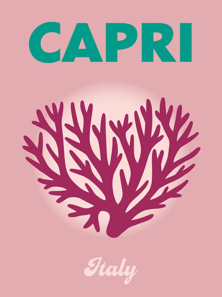Capri Italy Travel Print