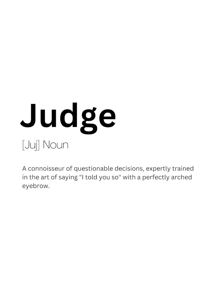 Judge Definition Meaning