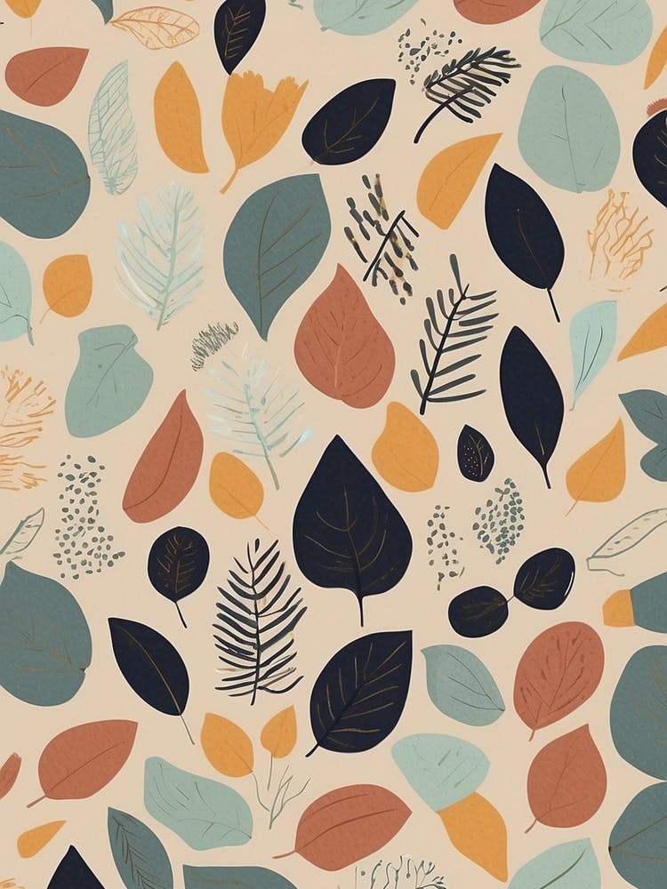 Autumn Leaves Seamless Pattern