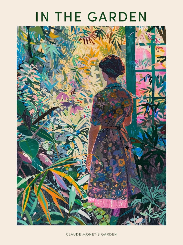 In The Garden Poster Claude Monet S Garden 1