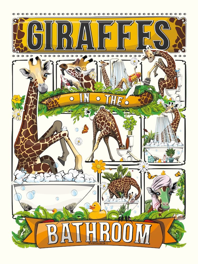 Giraffes In The Bathroom