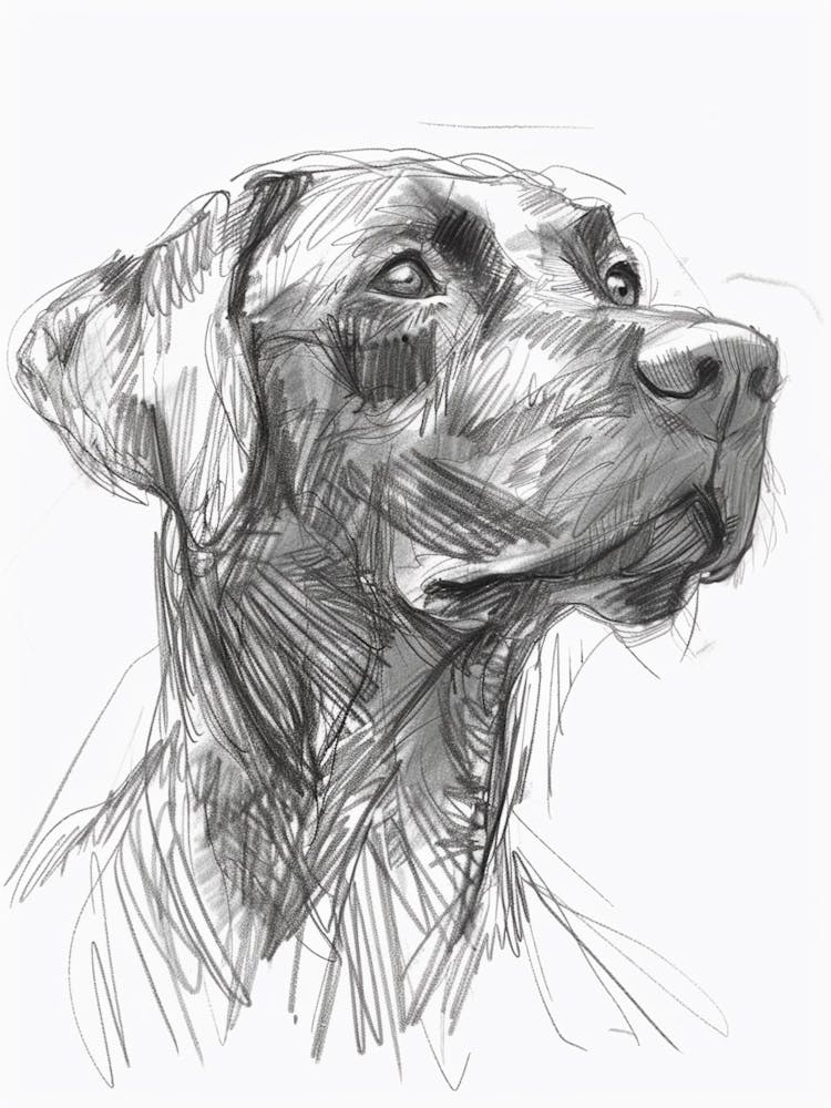 Chesapeake Bay Retriever Dog Charcoal Line 3