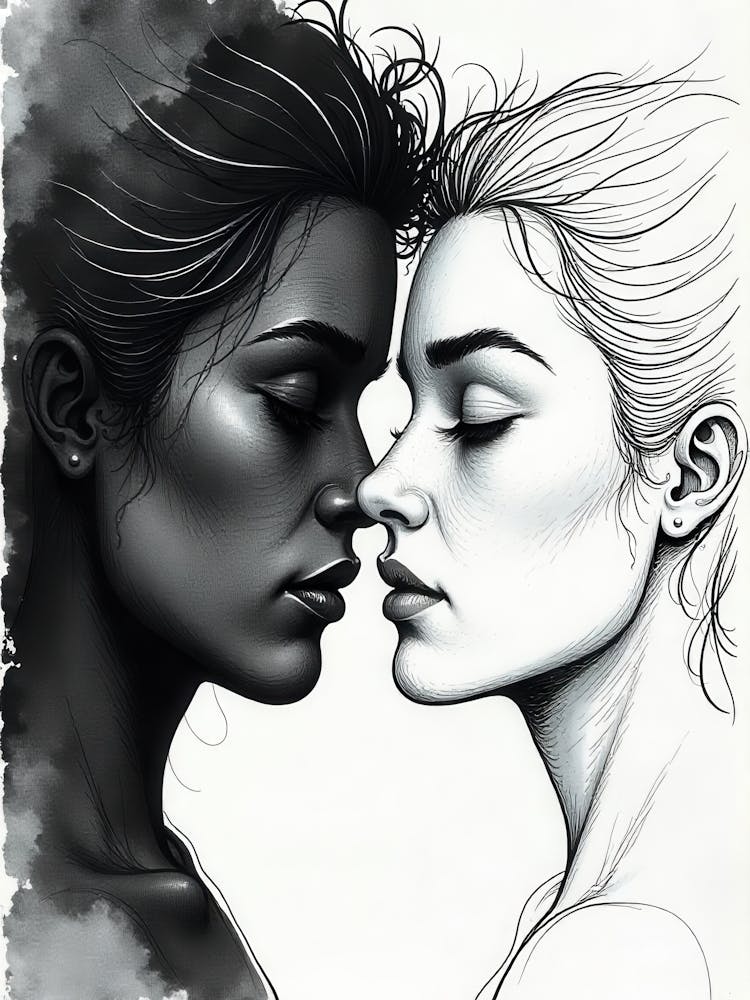 Black And White Portrait