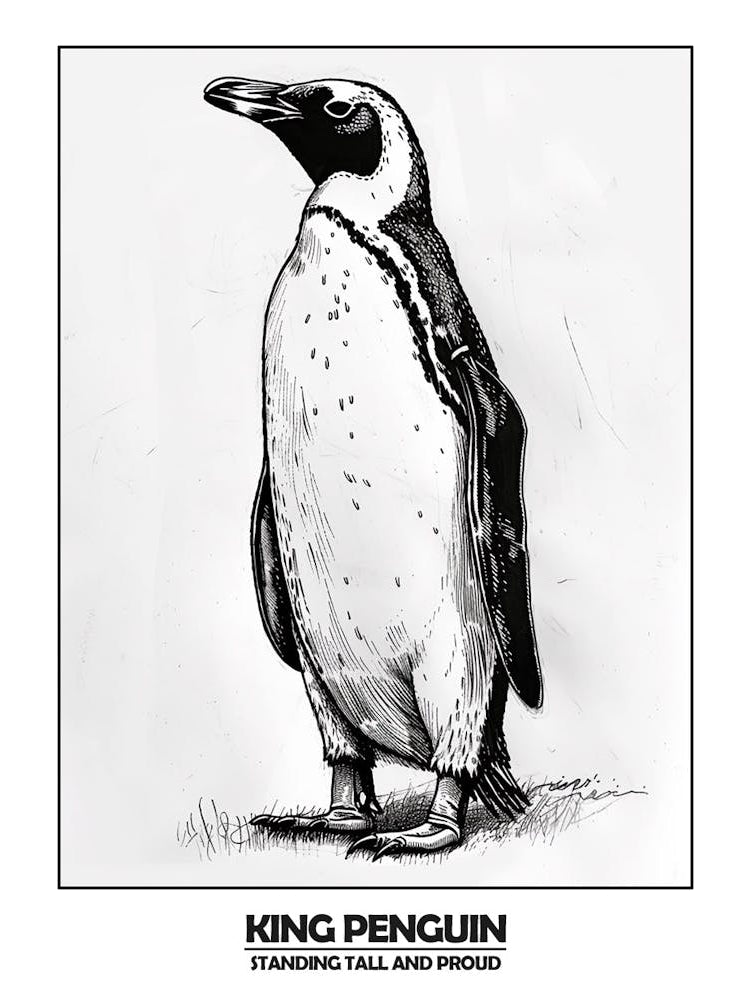 Penguin Standing Tall And Proud Poster 3
